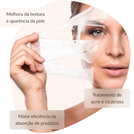 Peeling facial melhora a textura e aparência da pele