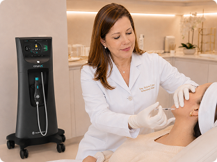 Dermatologista alciara Lima fazendo Preenchimento Facial