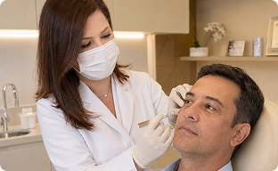 Dermatologista Alciara Lima fazendo Tratamento para Rejuvenescimento em uma paciente