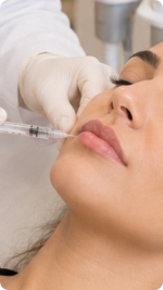 Alciara Lima Dermatologista fazendo Preenchimento Labial em uma paciente